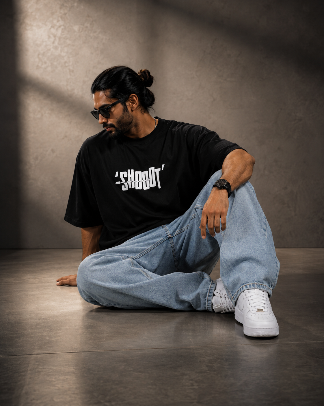 Men's Oversized- Boxy Fit -T-Shirt | Black