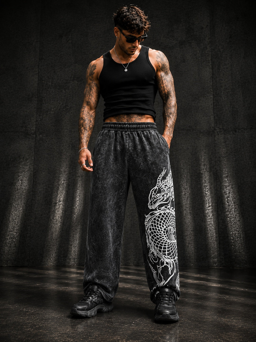Men's Straight Fit Baggy Pants