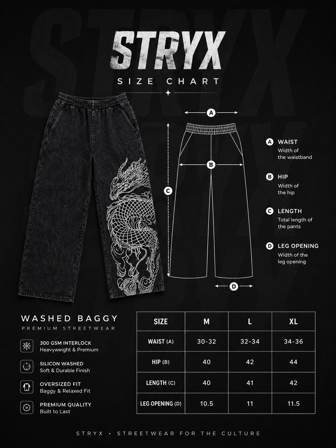 Men's Straight Fit Baggy Pants