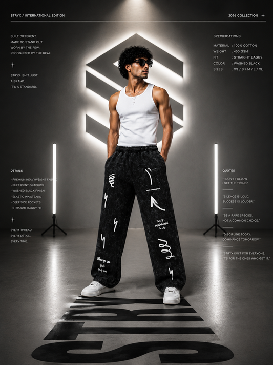 Men's Straight Fit Baggy Pants
