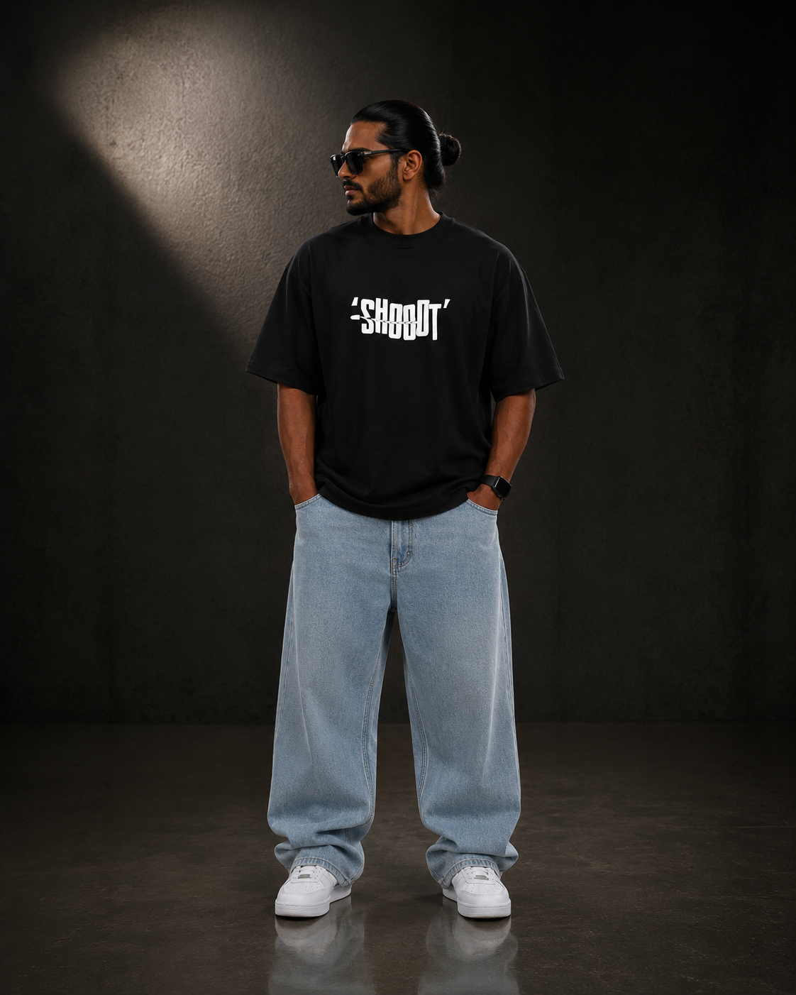 Men's Oversized- Boxy Fit -T-Shirt | Black