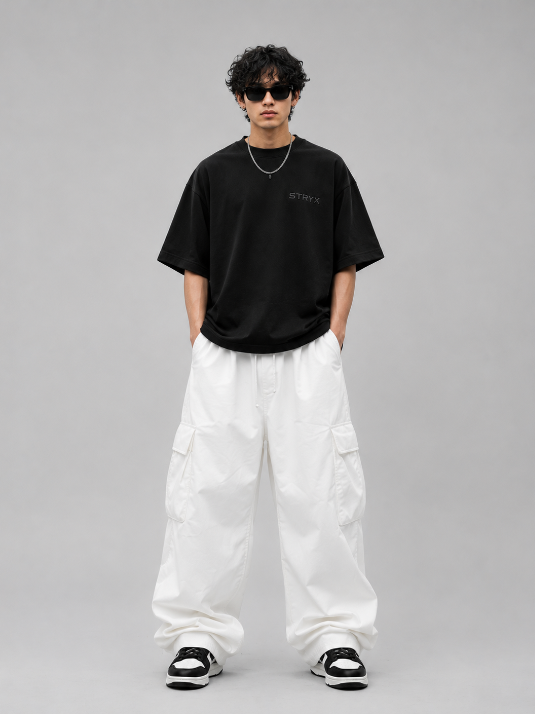 Men's Oversized- Boxy Fit -T-Shirt | Black