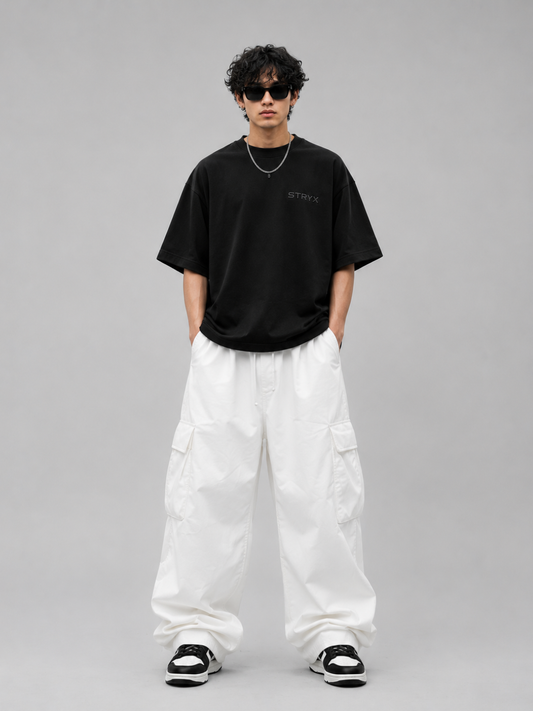 Men's Oversized- Boxy Fit -T-Shirt | Black