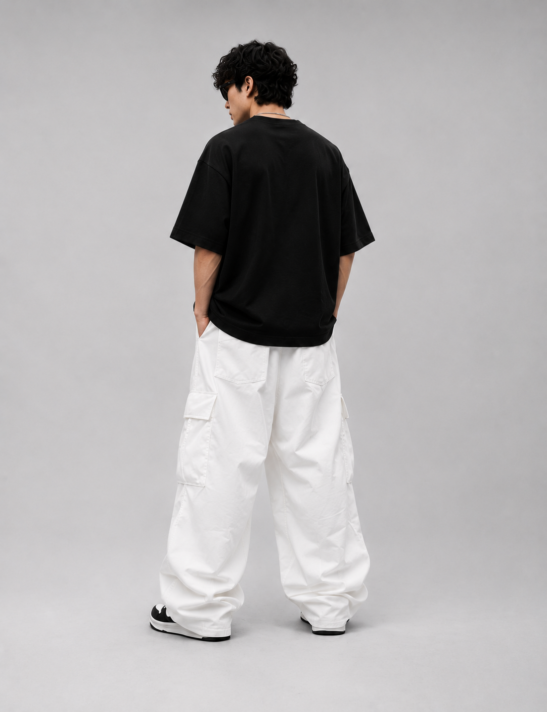 Men's Oversized- Boxy Fit -T-Shirt | Black