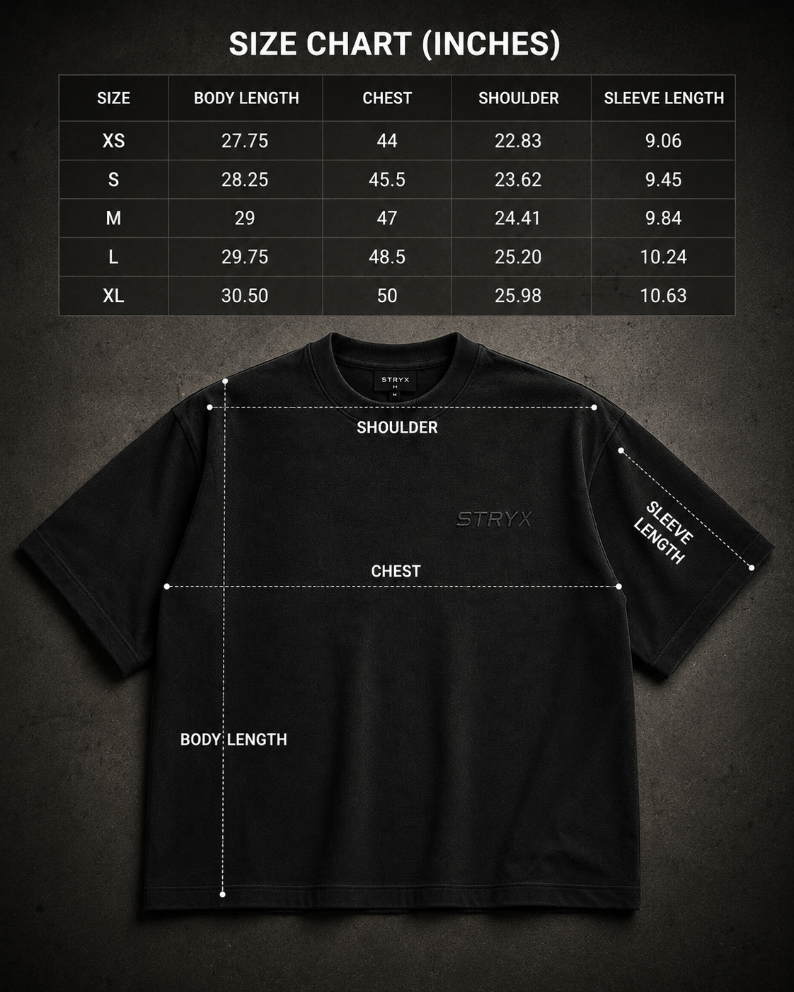 Men's Oversized- Boxy Fit -T-Shirt | Black