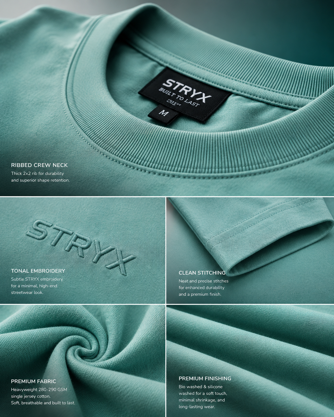 Men's Oversized- Boxy Fit -T-Shirt | Mint Green