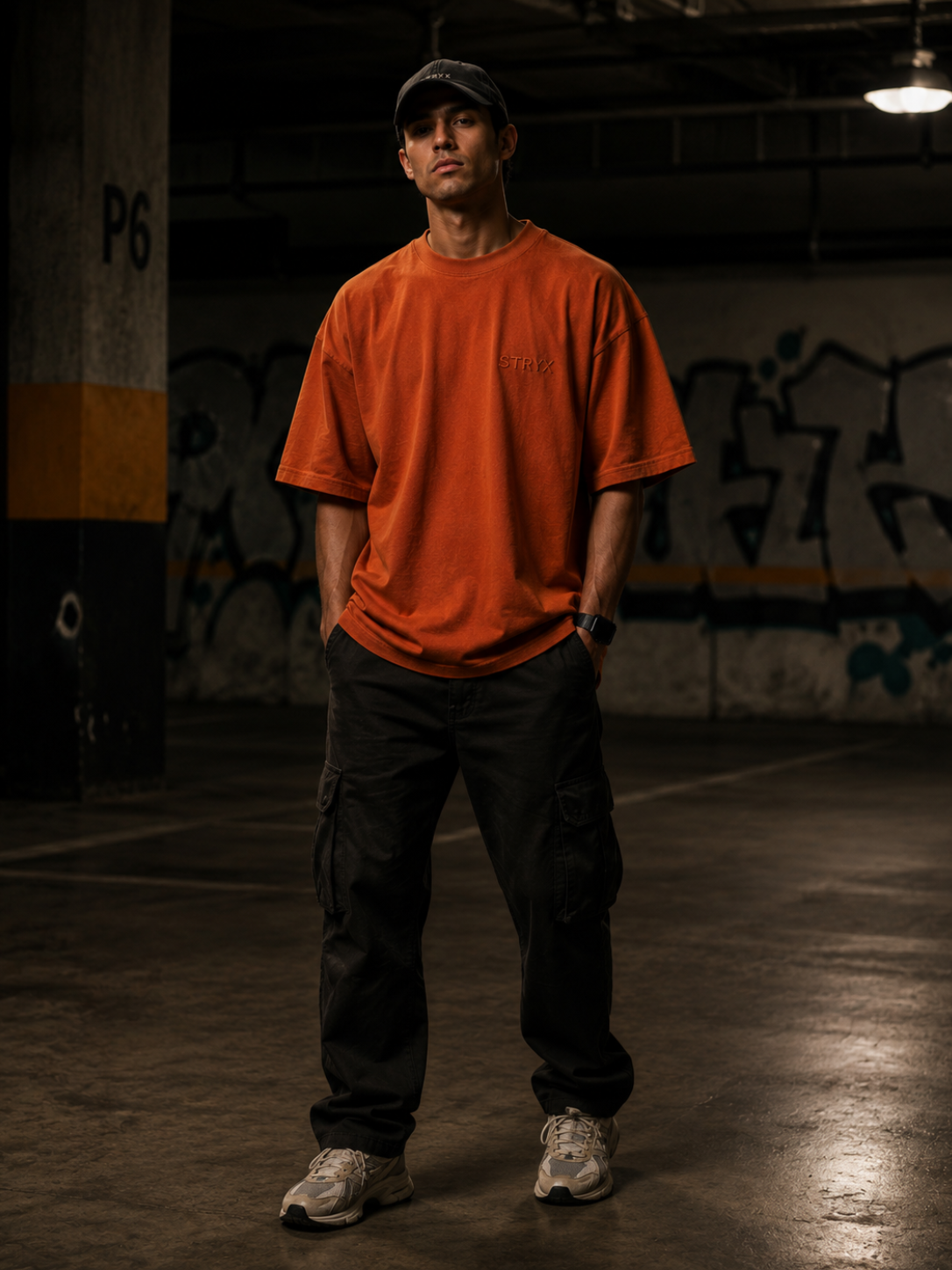Men's Oversized- Boxy Fit -T-Shirt | Rust Organe