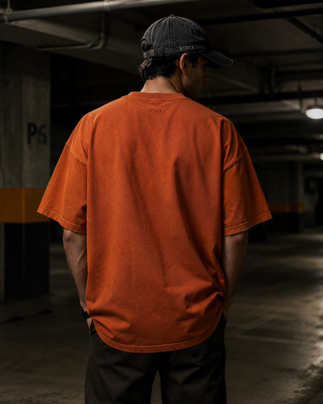 Men's Oversized- Boxy Fit -T-Shirt | Rust Organe