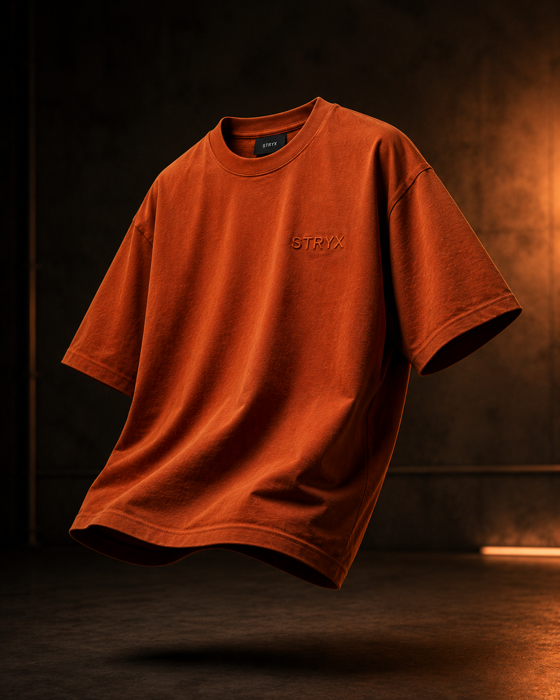 Men's Oversized- Boxy Fit -T-Shirt | Rust Organe